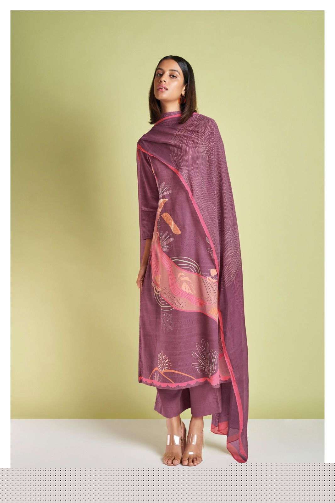 Valencia-1903 By Ganga Fashion 1903-A To 1903-D Series Beautiful Stylish Festive Suits Fancy Colorful Casual Wear & Ethnic Wear & Ready To Wear Cotton Silk Embroidered Dresses At Wholesale Price