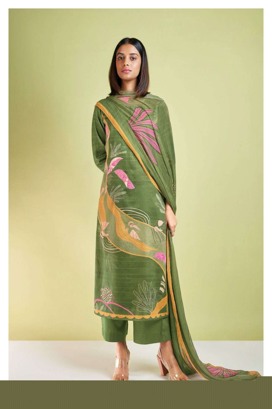 Valencia-1903 By Ganga Fashion 1903-A To 1903-D Series Beautiful Stylish Festive Suits Fancy Colorful Casual Wear & Ethnic Wear & Ready To Wear Cotton Silk Embroidered Dresses At Wholesale Price