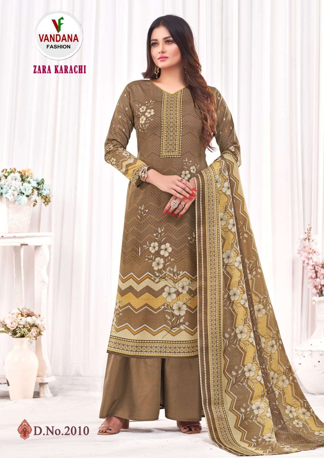 Zara Karachi Vol-2 By Vandana 2001 To 2010 Series Beautiful Festive Suits Colorful Stylish Fancy Casual Wear & Ethnic Wear Pure Cotton Digital Print Dresses At Wholesale Price