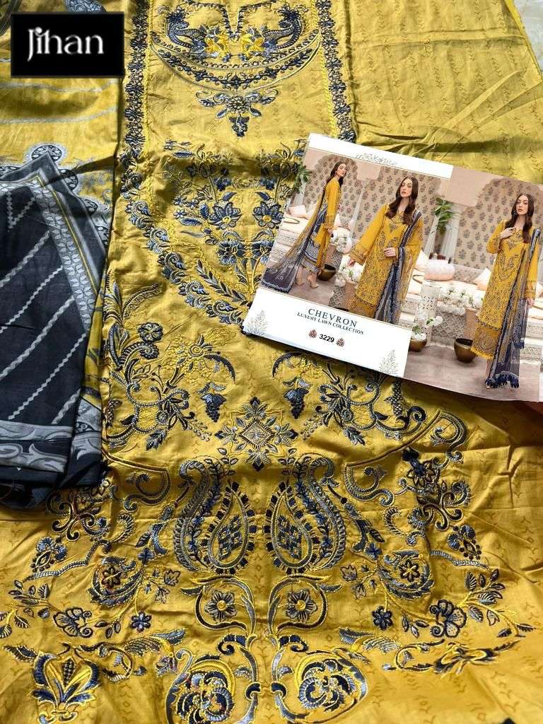 Jihan Hit Design 3229 By Jihan Beautiful Stylish Pakistani Suits Fancy Colorful Casual Wear & Ethnic Wear & Ready To Wear Pure Lawn Print With Embroidery Dresses At Wholesale Price