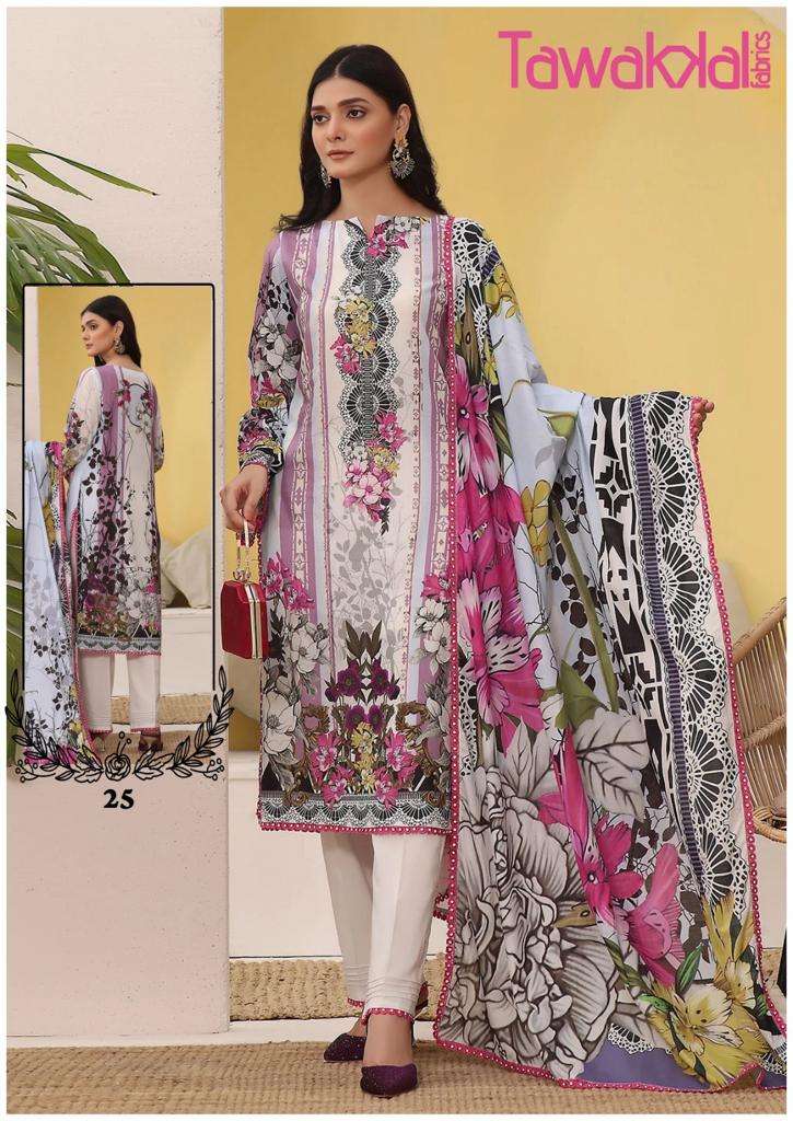 Mehroz Vol-3 By Tawakkal Fab 21 To 30 Series Beautiful Festive Suits Colorful Stylish Fancy Casual Wear & Ethnic Wear Cotton Print Dresses At Wholesale Price