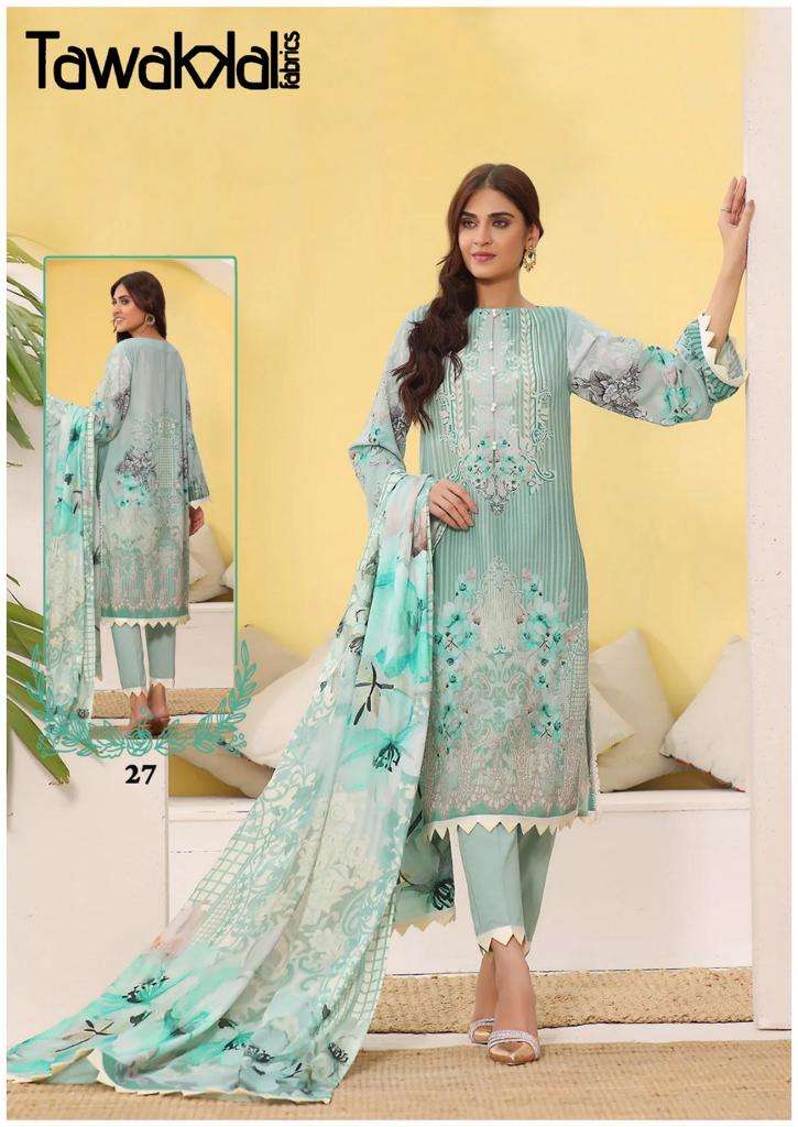 Mehroz Vol-3 By Tawakkal Fab 21 To 30 Series Beautiful Festive Suits Colorful Stylish Fancy Casual Wear & Ethnic Wear Cotton Print Dresses At Wholesale Price