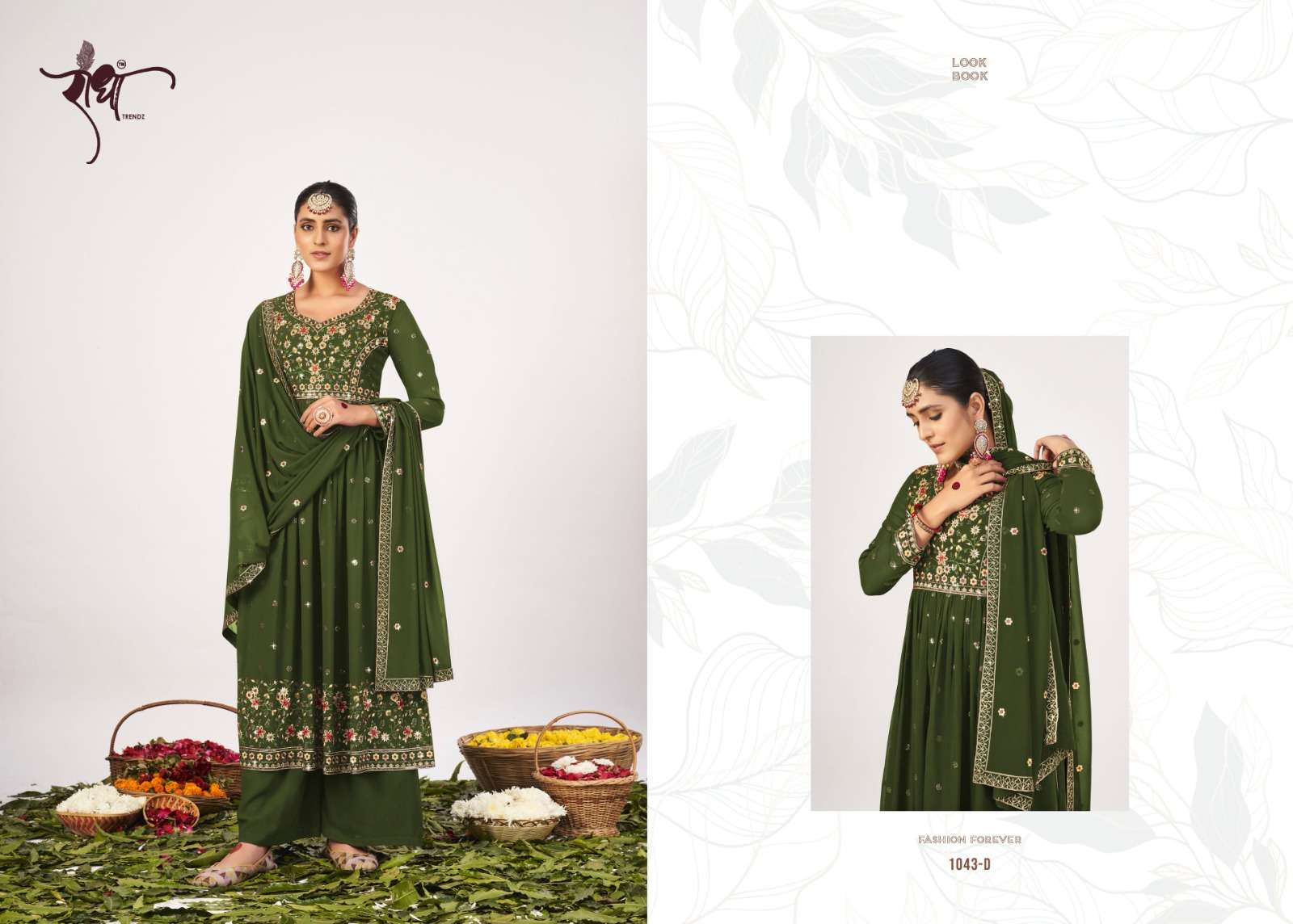 Nayra Vol-2 By Radha Trendz 1043-A To 1043-D Series Designer Suits Collection Beautiful Stylish Fancy Colorful Party Wear & Occasional Wear Georgette Embroidered Dresses At Wholesale Price