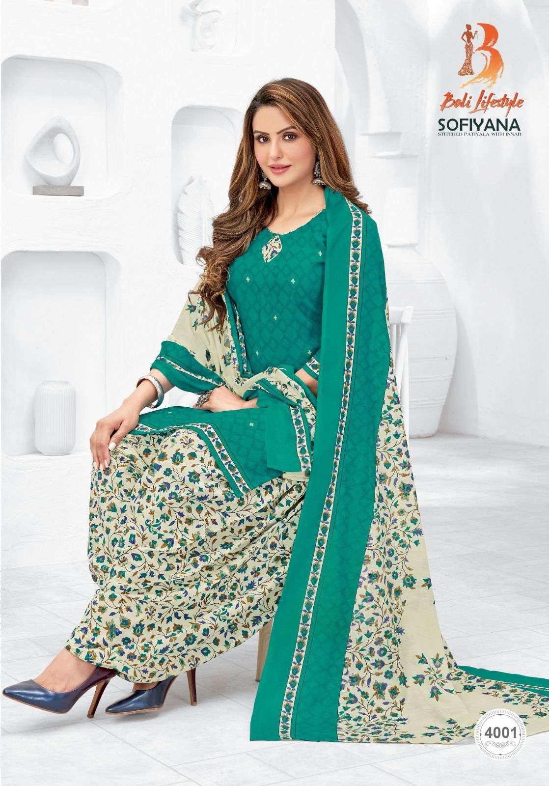 Sofiyana Vol-4 By Bali Lifestyle 4001 To 4012 Series Beautiful Festive Suits Colorful Stylish Fancy Casual Wear & Ethnic Wear Pure Cotton With Embroidered Dresses At Wholesale Price