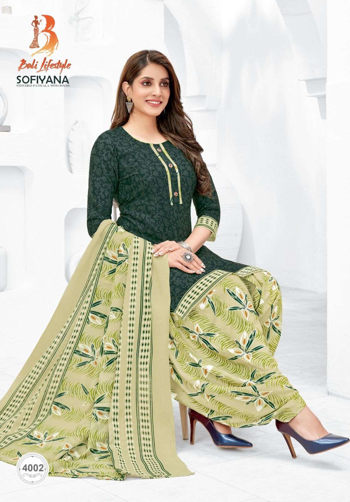 Sofiyana Vol-4 By Bali Lifestyle 4001 To 4012 Series Beautiful Festive Suits Colorful Stylish Fancy Casual Wear & Ethnic Wear Pure Cotton With Embroidered Dresses At Wholesale Price