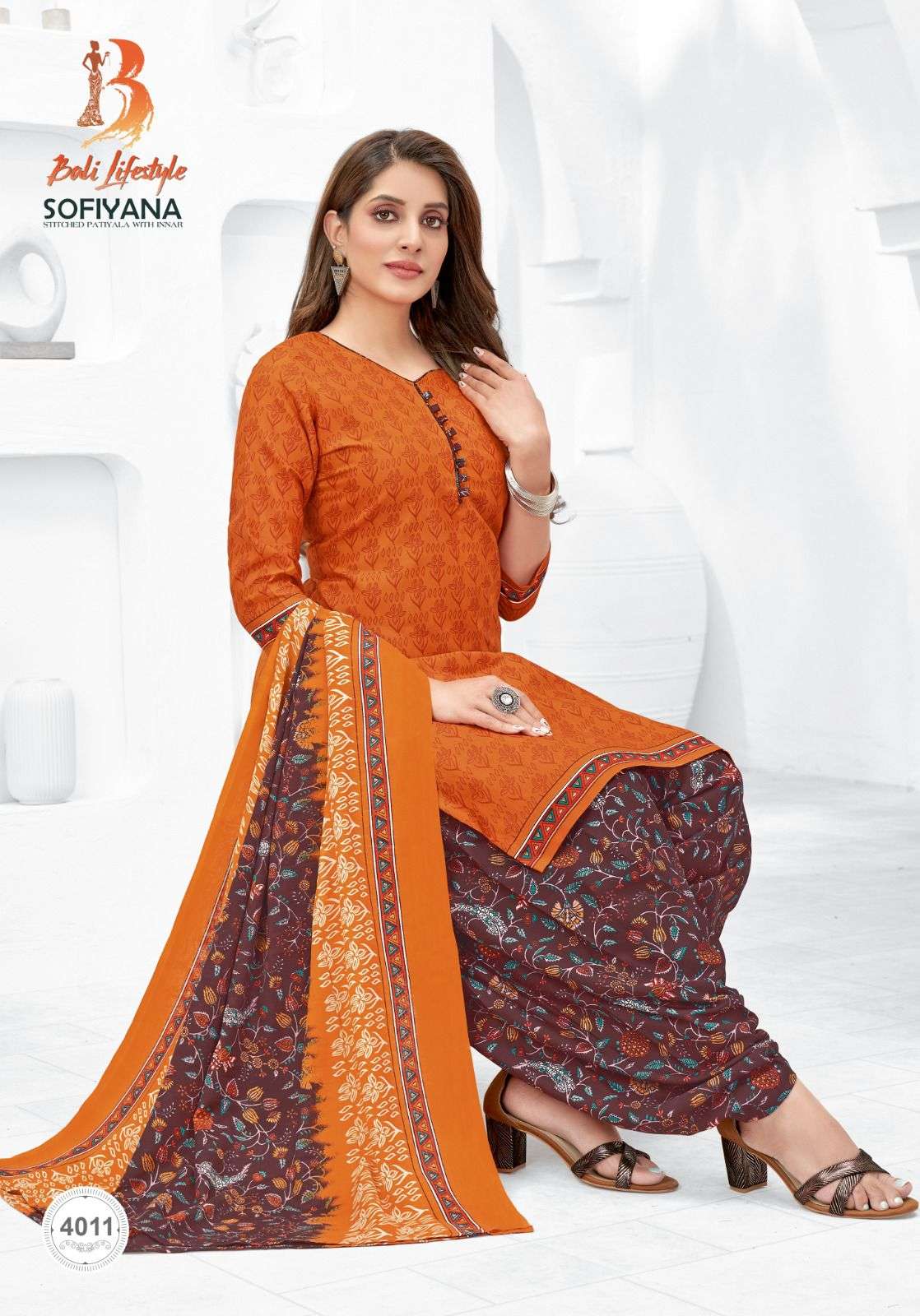 Sofiyana Vol-4 By Bali Lifestyle 4001 To 4012 Series Beautiful Festive Suits Colorful Stylish Fancy Casual Wear & Ethnic Wear Pure Cotton With Embroidered Dresses At Wholesale Price