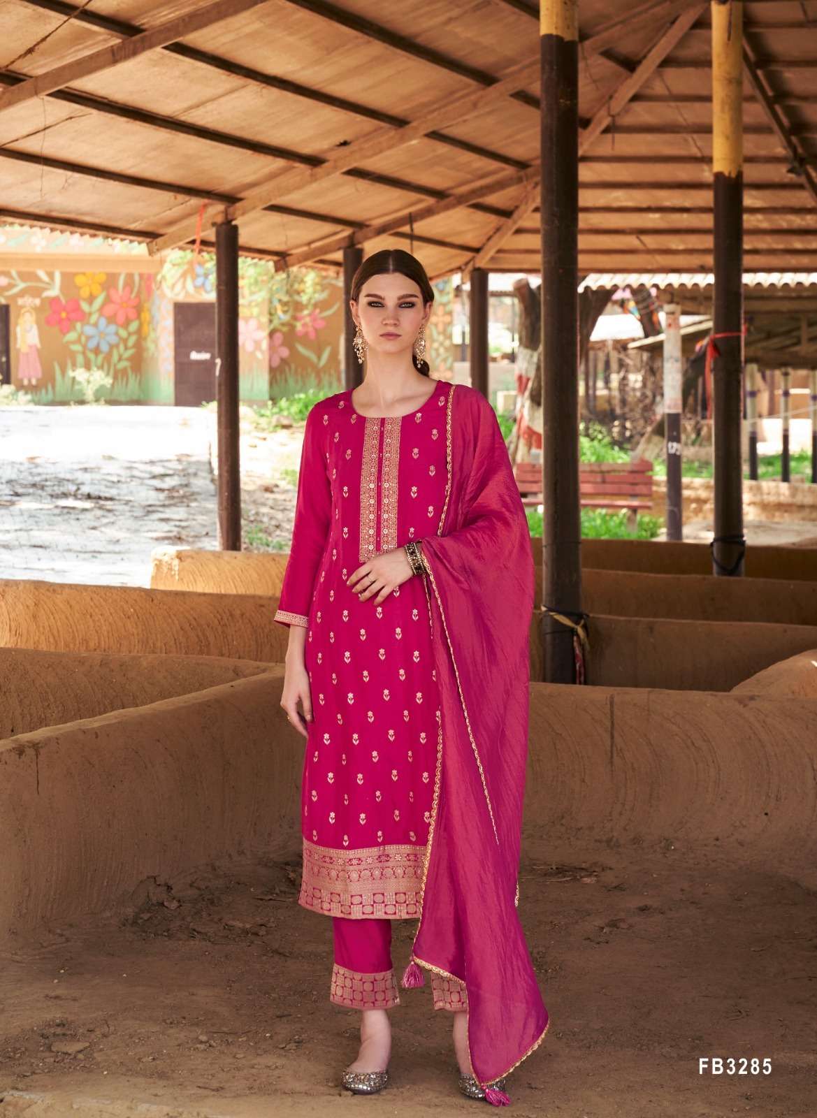 Afreen By Four Buttons 3281 To 3286 Series Beautiful Festive Suits Colorful Stylish Fancy Casual Wear & Ethnic Wear Pure Dola Silk Dresses At Wholesale Price
