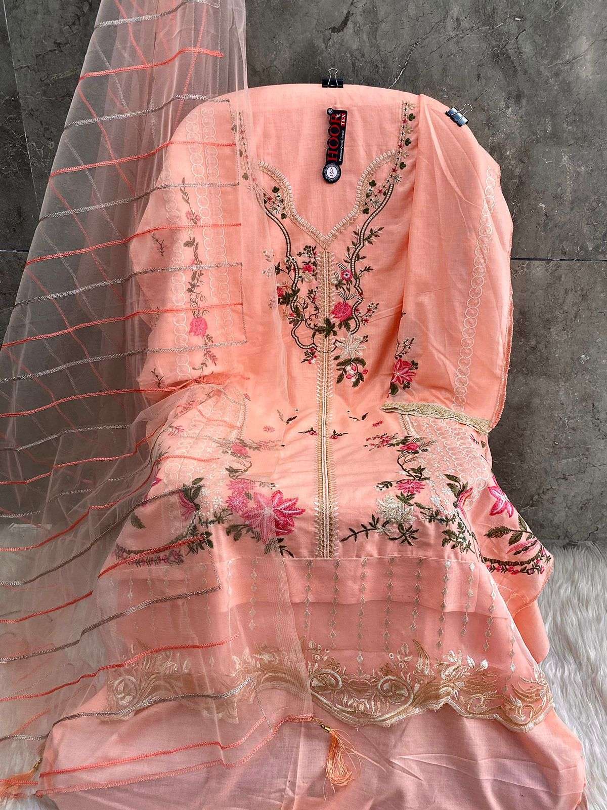 Hoor Tex Hit Design H-116 By Hoor Tex Pakistani Suits Beautiful Fancy Colorful Stylish Party Wear & Occasional Wear Cotton With Embroidery Dresses At Wholesale Price