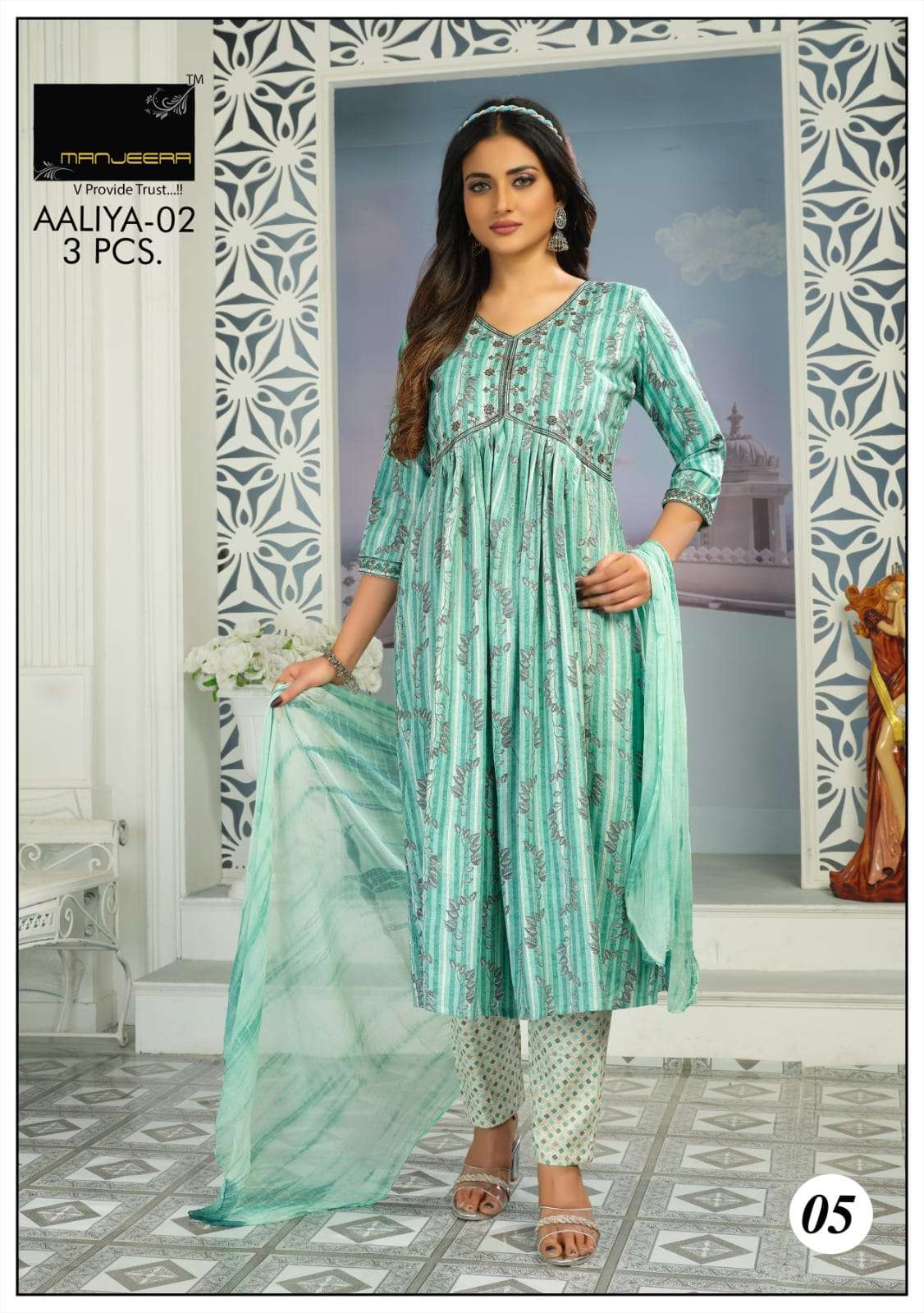 Aaliya Vol-2 By Manjeera 01 To 08 Series Designer Festive Suits Collection Beautiful Stylish Fancy Colorful Party Wear & Occasional Wear Capsule Print Dresses At Wholesale Price