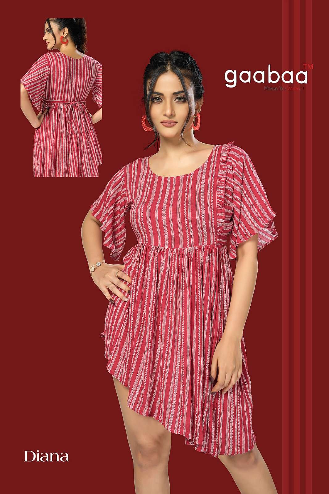 Diana By Gaabaa 01 To 03 Series Beautiful Stylish Fancy Colorful Casual Wear & Ethnic Wear Heavy Rayon Tops At Wholesale Price