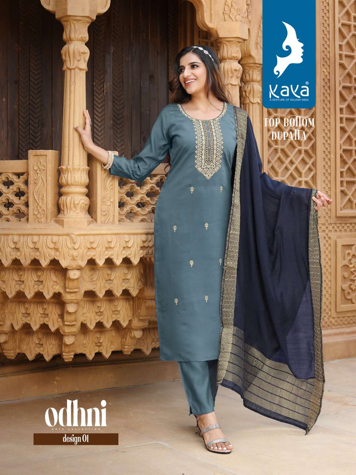 Odhani By Kaya 01 To 08 Series Beautiful Suits Colorful Stylish Fancy Casual Wear & Ethnic Wear Roman Silk Embroidered Dresses At Wholesale Price