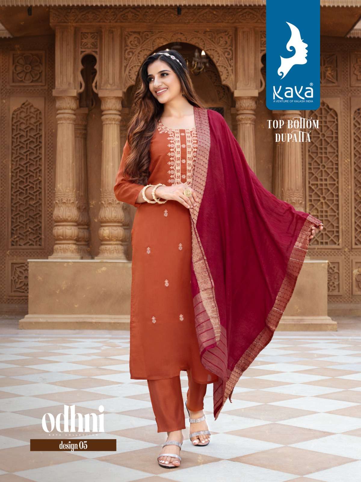 Odhani By Kaya 01 To 08 Series Beautiful Suits Colorful Stylish Fancy Casual Wear & Ethnic Wear Roman Silk Embroidered Dresses At Wholesale Price