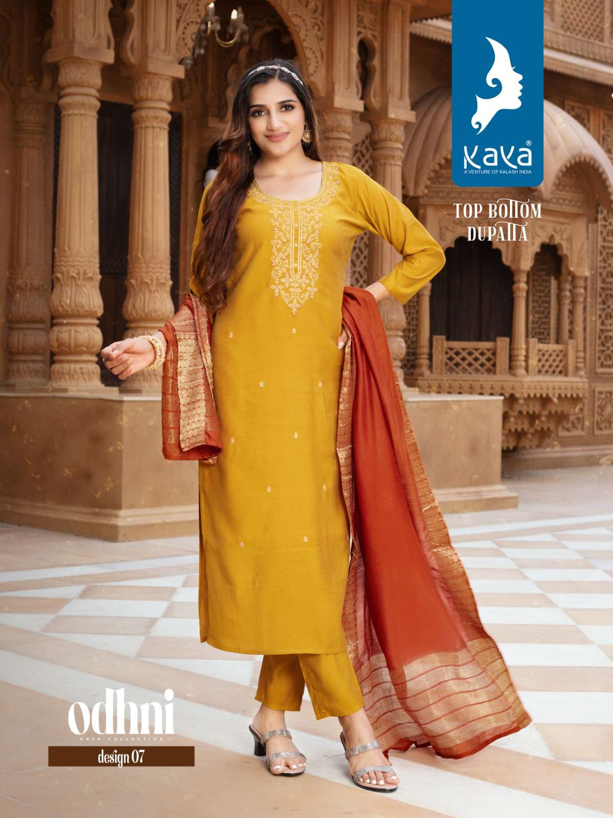 Odhani By Kaya 01 To 08 Series Beautiful Suits Colorful Stylish Fancy Casual Wear & Ethnic Wear Roman Silk Embroidered Dresses At Wholesale Price