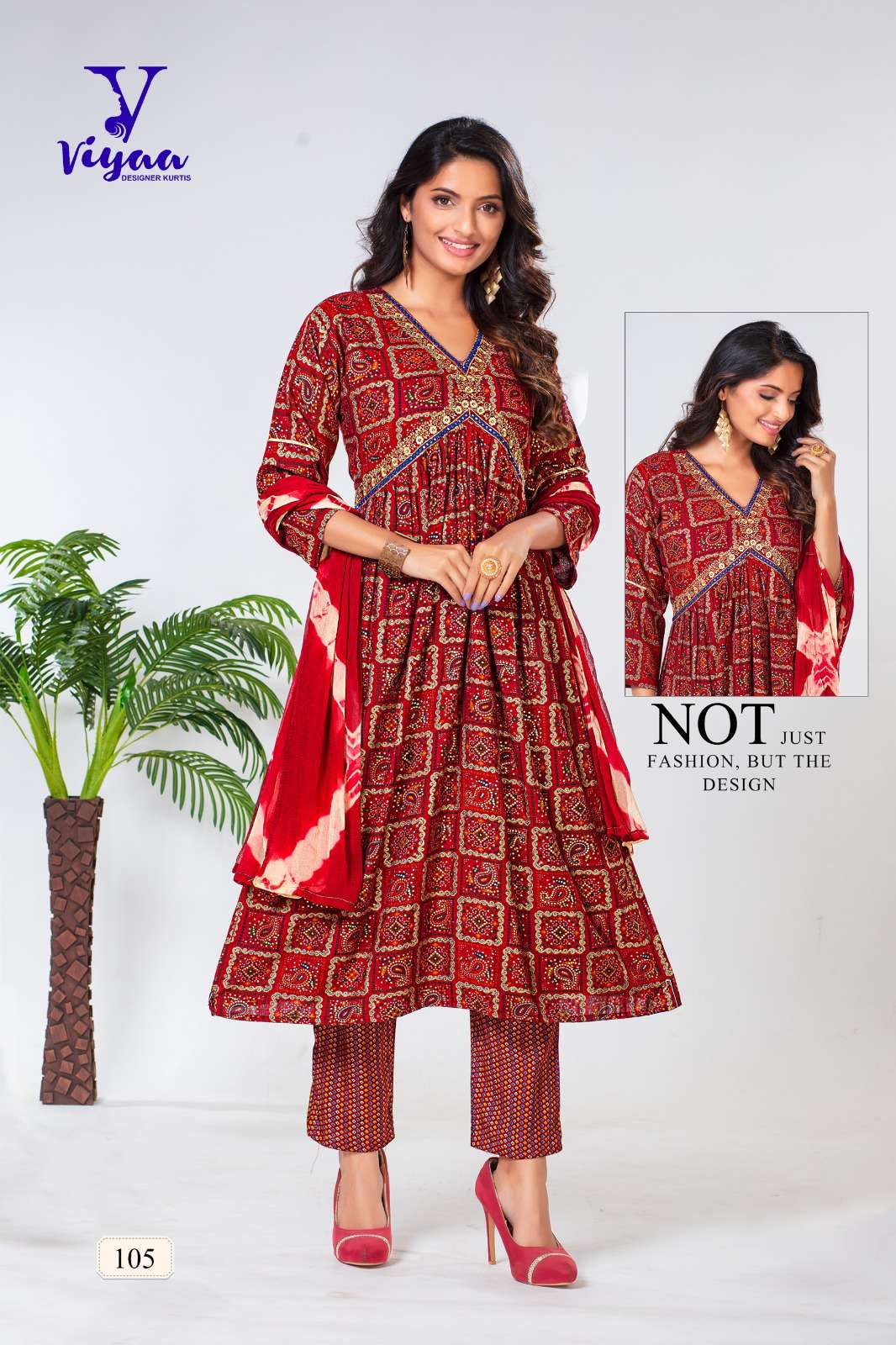 Rangmanch Vol-1By Viyaa Designer 101 To 106 Series Beautiful Suits Colorful Stylish Fancy Casual Wear & Ethnic Wear Pure Rayon Print Dresses At Wholesale Price