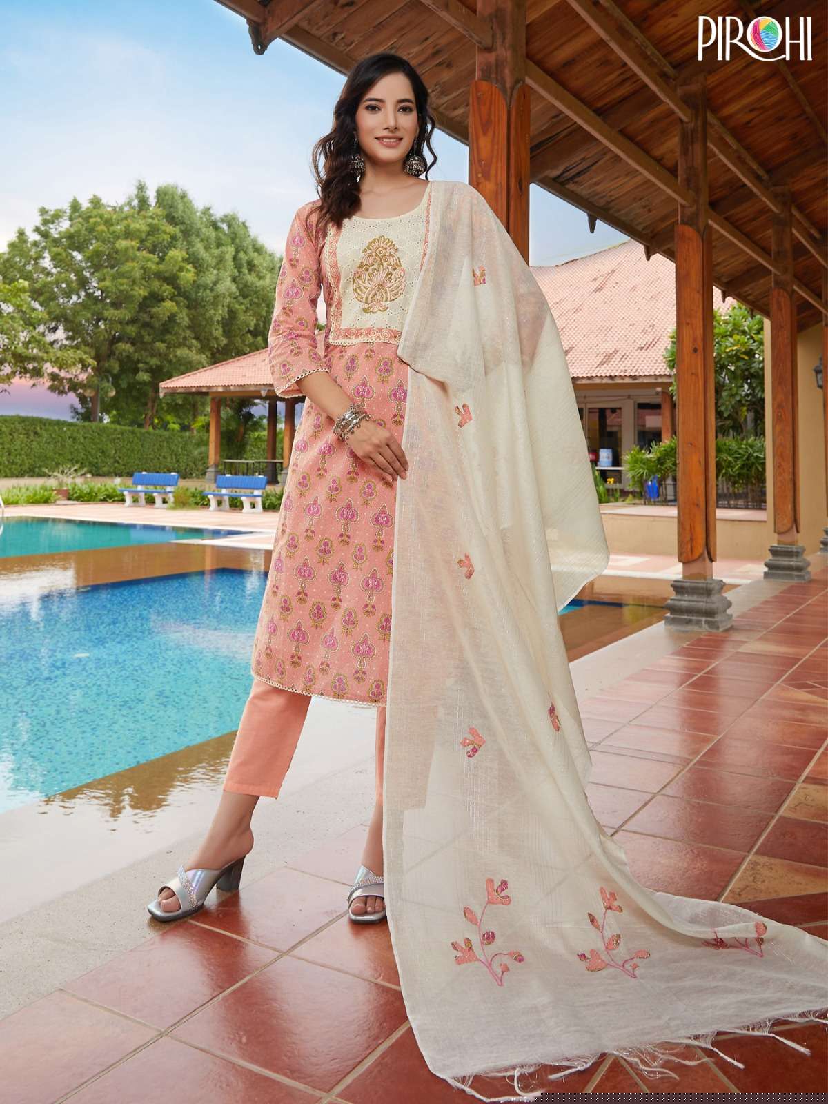 Cotton Rani By Pirohi 1001 To 1004 Series Beautiful Suits Colorful Stylish Fancy Casual Wear & Ethnic Wear Cotton Embroidery Dresses At Wholesale Price
