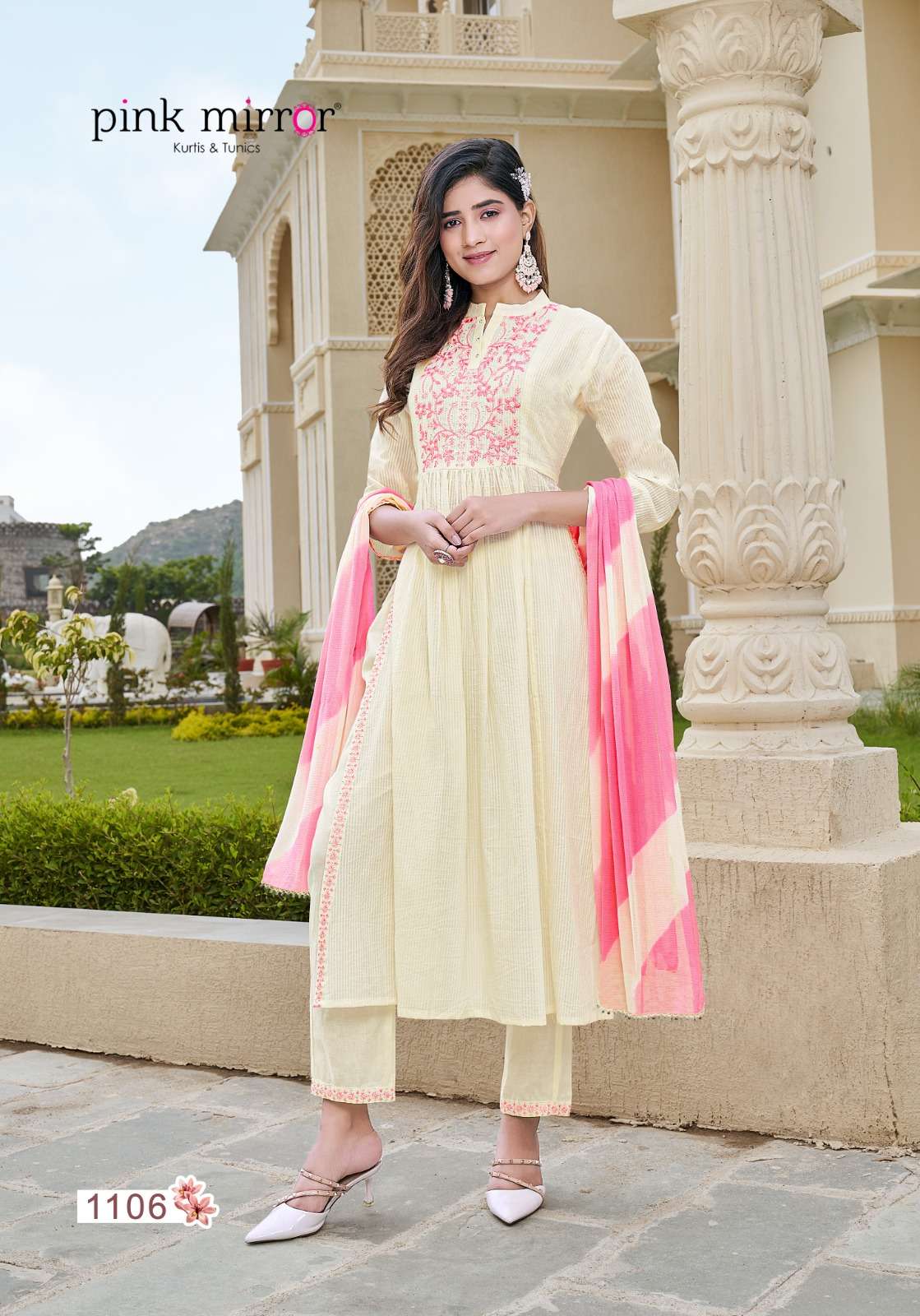 Fairytales By Pink Mirror 1101 To 1106 Series Beautiful Suits Colorful Stylish Fancy Casual Wear & Ethnic Wear Pure Cotton Dresses At Wholesale Price