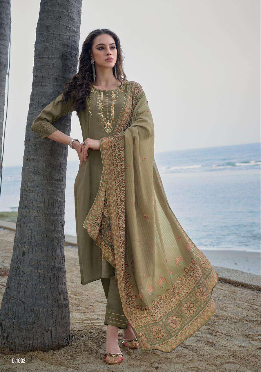 Mirza By Ladies Flavour 1001 To 1006 Series Festive Suits Beautiful Fancy Colorful Stylish Party Wear & Occasional Wear Modal Chanderi Dresses At Wholesale Price