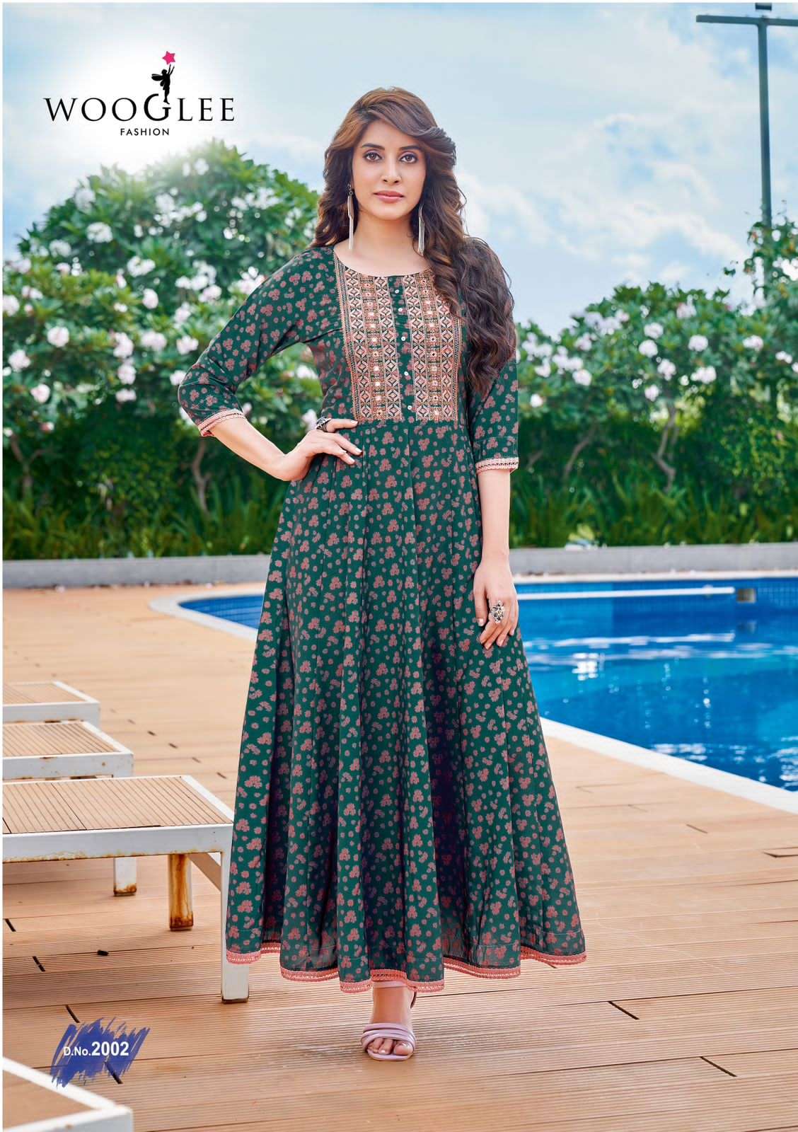 Avsar By Wooglee 2001 To 2006 Series Designer Stylish Fancy Colorful Beautiful Party Wear & Ethnic Wear Collection Rayon Print Gowns At Wholesale Price
