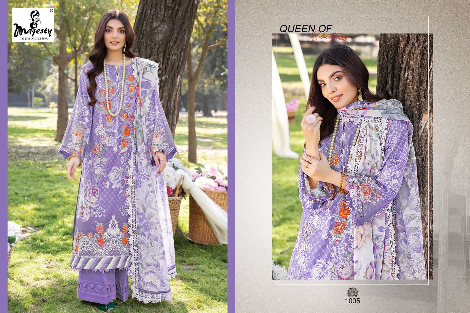 Firdous Vol-7 By Majesty 1001 To 1008 Series Pakistani Suits Beautiful Fancy Colorful Stylish Party Wear & Occasional Wear Jam Cotton With Embroidery Dresses At Wholesale Price