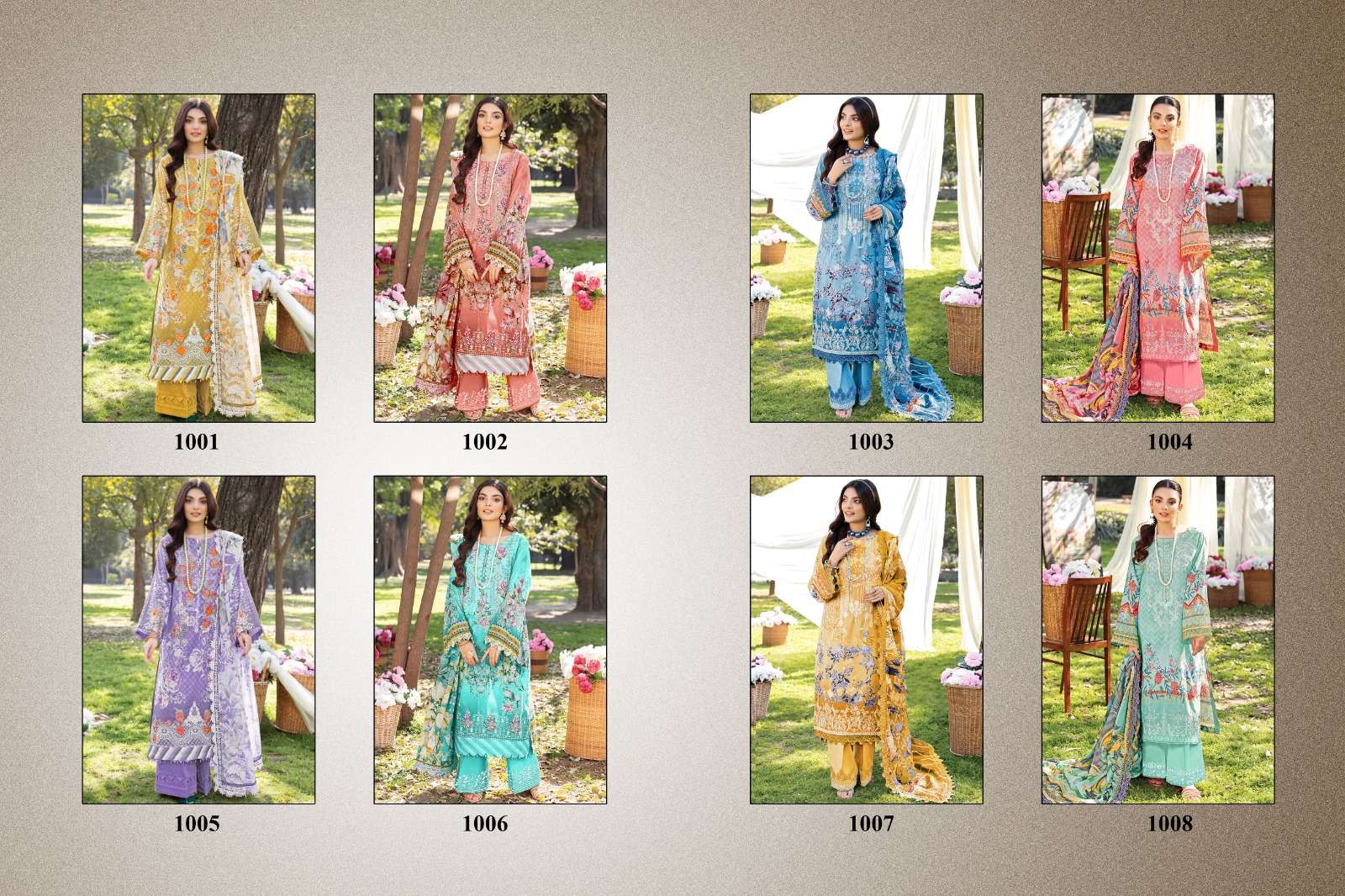 Firdous Vol-7 By Majesty 1001 To 1008 Series Pakistani Suits Beautiful Fancy Colorful Stylish Party Wear & Occasional Wear Jam Cotton With Embroidery Dresses At Wholesale Price