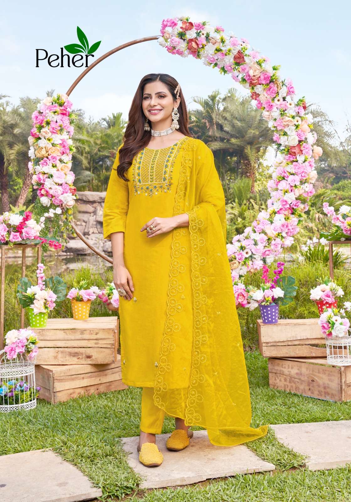 Blossom Vol-3 By Peher 1066 To 1070 Series Designer Festive Festive Suits Collection Beautiful Stylish Fancy Colorful Party Wear & Occasional Wear Modal Silk Print Dresses At Wholesale Price