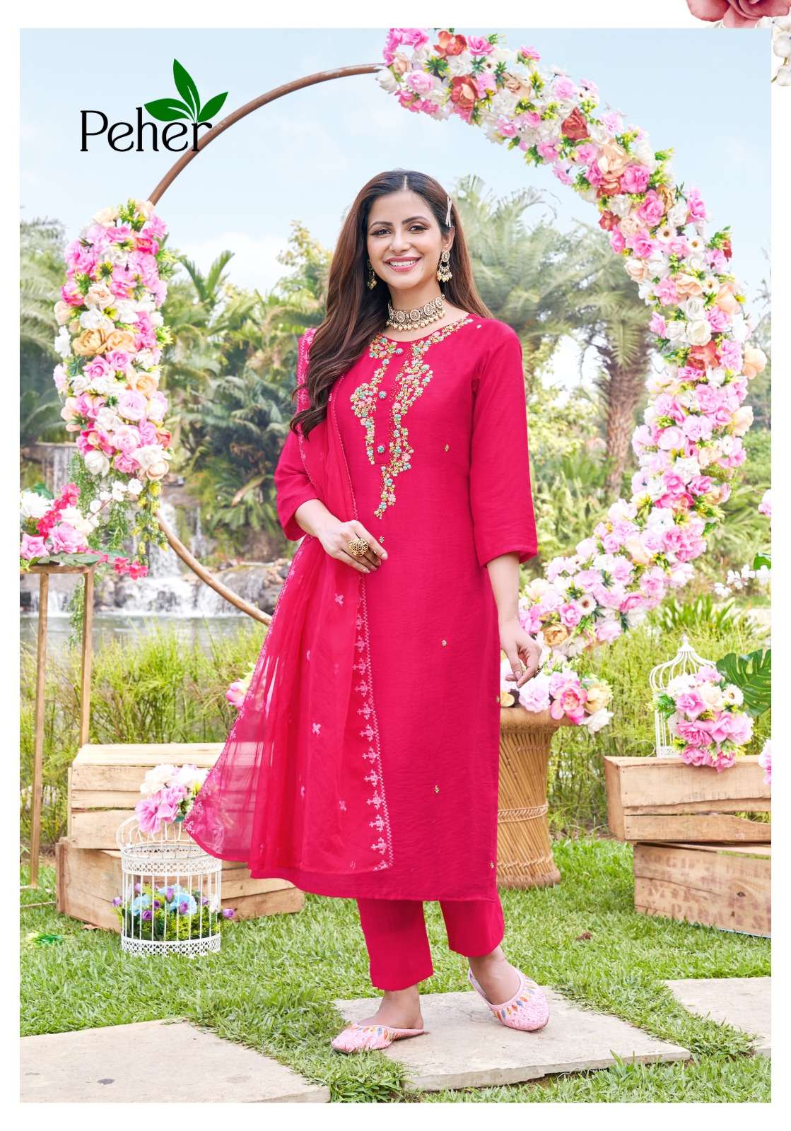 Blossom Vol-3 By Peher 1066 To 1070 Series Designer Festive Festive Suits Collection Beautiful Stylish Fancy Colorful Party Wear & Occasional Wear Modal Silk Print Dresses At Wholesale Price