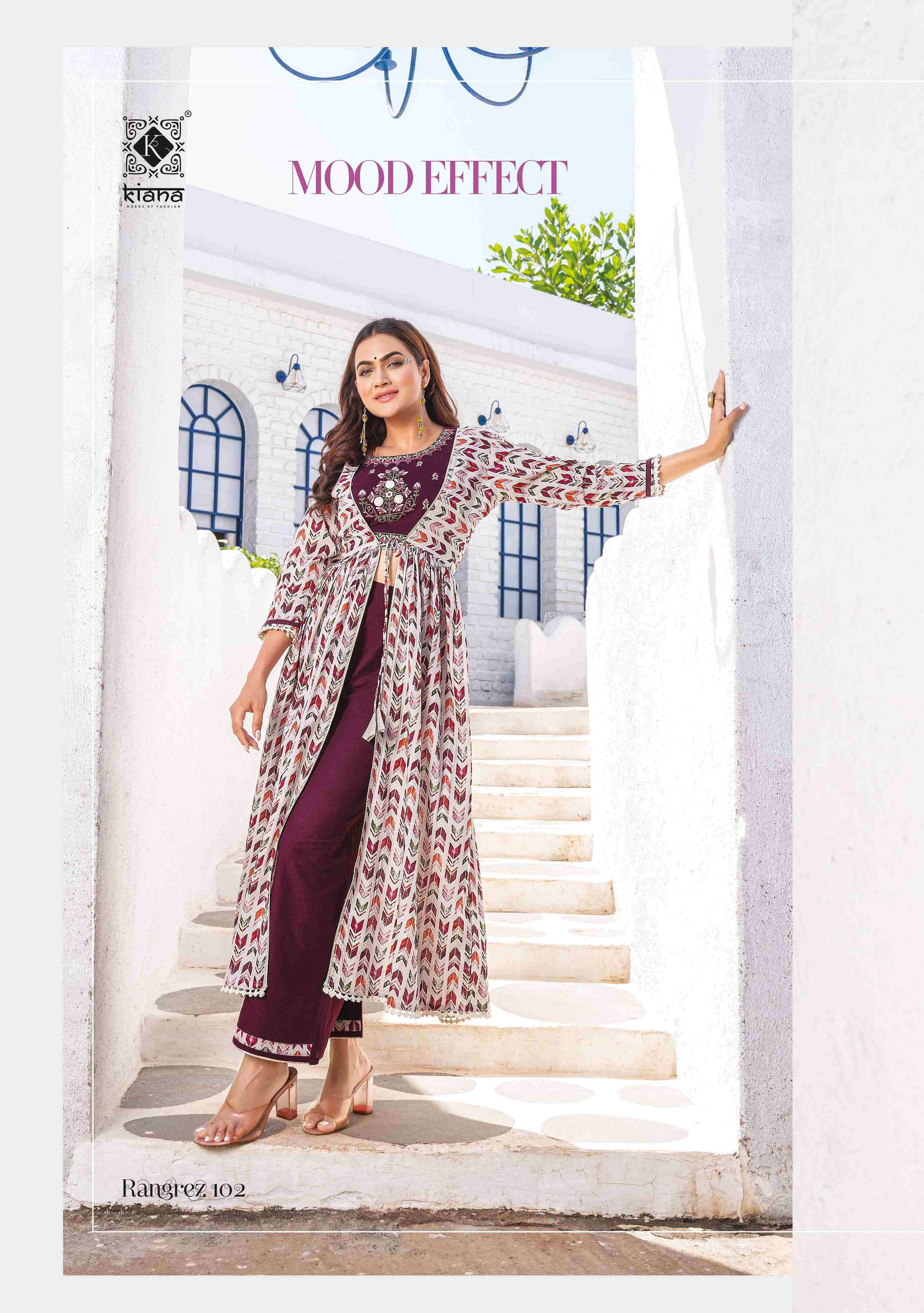 Rangrez By Kiana 101 To 106 Series Designer Stylish Fancy Colorful Beautiful Party Wear & Ethnic Wear Collection Pure Cotton Tops With Bottom At Wholesale Price