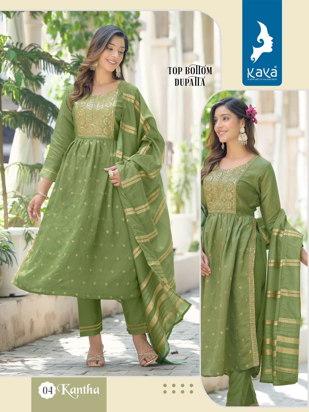Kantha By Kaya 01 To 06 Series Designer Festive Suits Collection Beautiful Stylish Fancy Colorful Party Wear & Occasional Wear Pure Viscose Silk Dresses At Wholesale Price