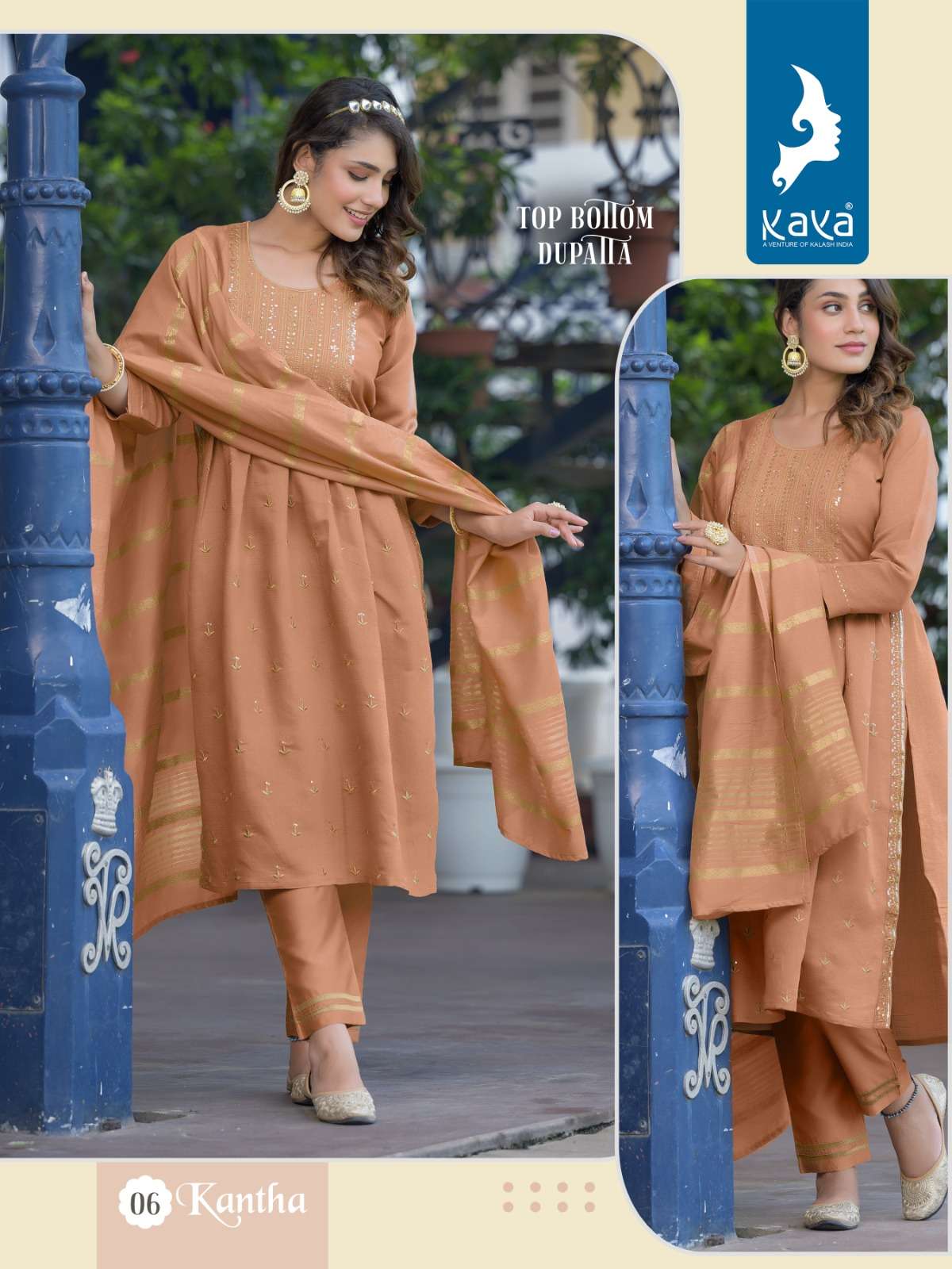 Kantha By Kaya 01 To 06 Series Designer Festive Suits Collection Beautiful Stylish Fancy Colorful Party Wear & Occasional Wear Pure Viscose Silk Dresses At Wholesale Price