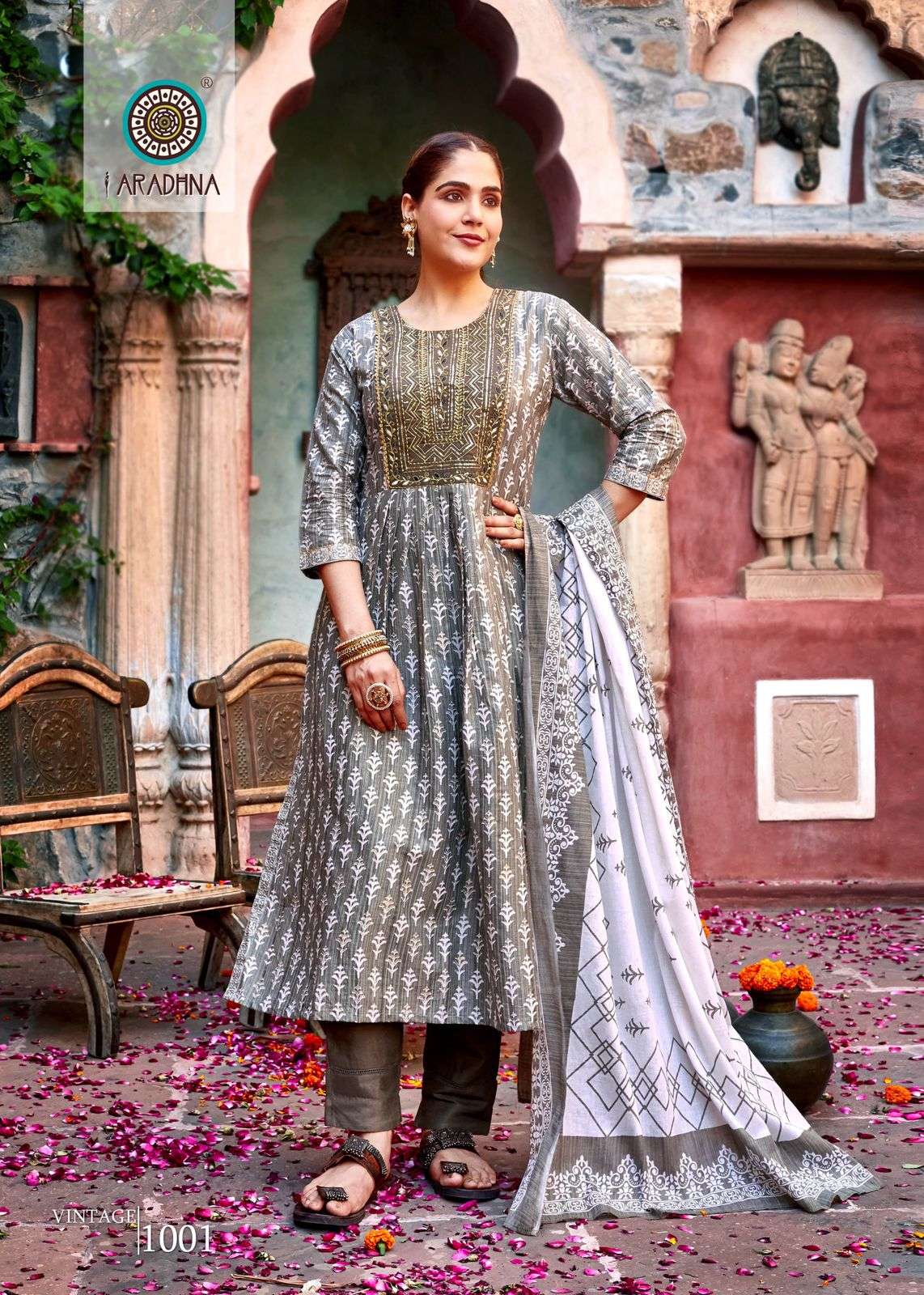 Vintage Vol-1 By Aradhna Fashion 1001 To 1008 Series Designer Festive Suits Collection Beautiful Stylish Fancy Colorful Party Wear & Occasional Wear Cotton Print Dresses At Wholesale Price