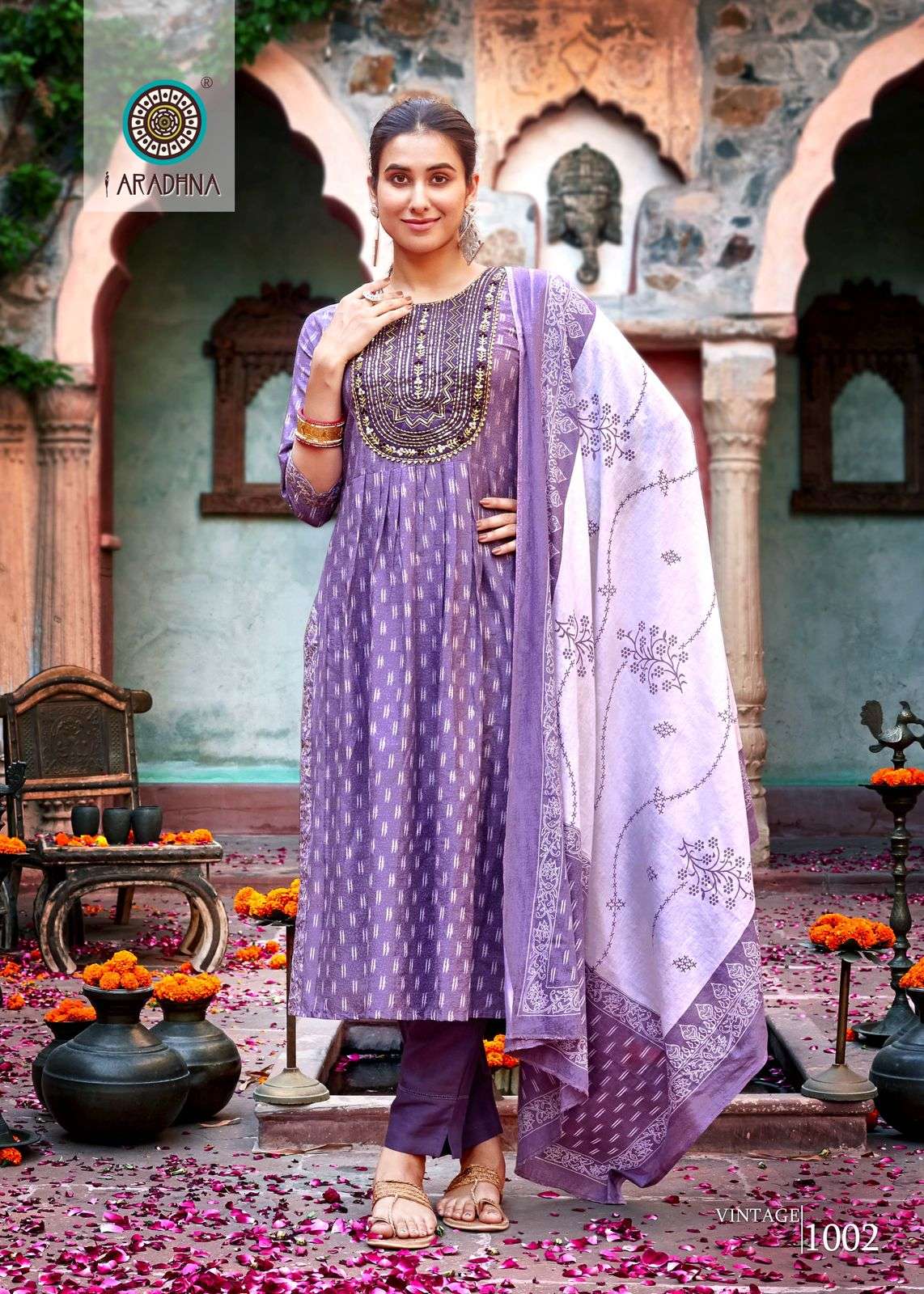 Vintage Vol-1 By Aradhna Fashion 1001 To 1008 Series Designer Festive Suits Collection Beautiful Stylish Fancy Colorful Party Wear & Occasional Wear Cotton Print Dresses At Wholesale Price