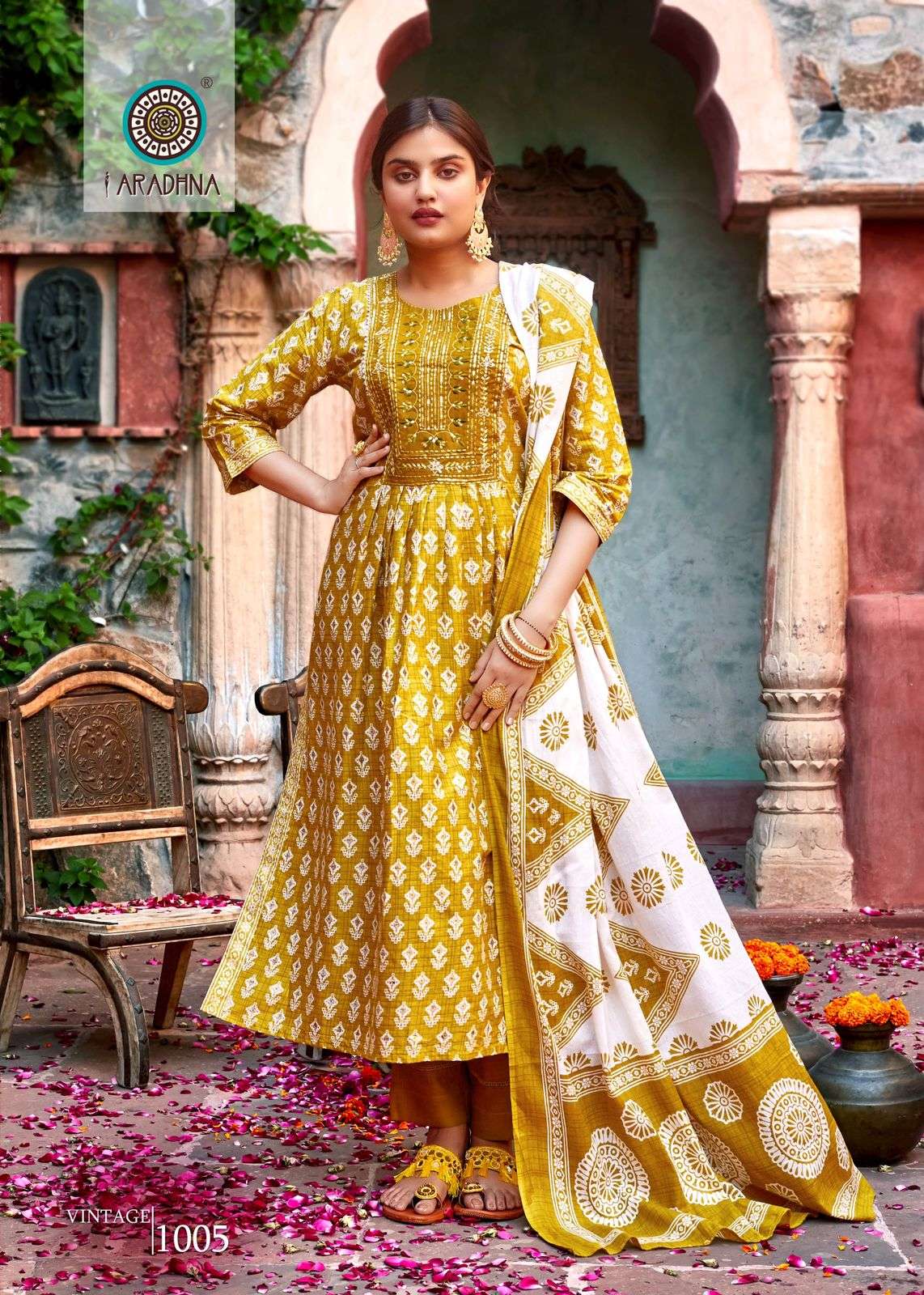 Vintage Vol-1 By Aradhna Fashion 1001 To 1008 Series Designer Festive Suits Collection Beautiful Stylish Fancy Colorful Party Wear & Occasional Wear Cotton Print Dresses At Wholesale Price