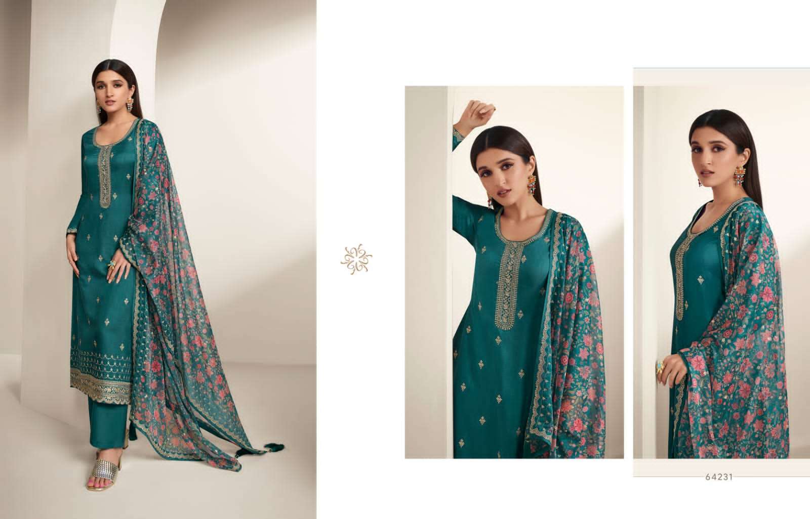 Kaseesh Aashna Vol-2 By Vinay Fashion 64231 To 64238 Series Beautiful Festive Suits Colorful Stylish Fancy Casual Wear & Ethnic Wear Dola Silk Print Dresses At Wholesale Price