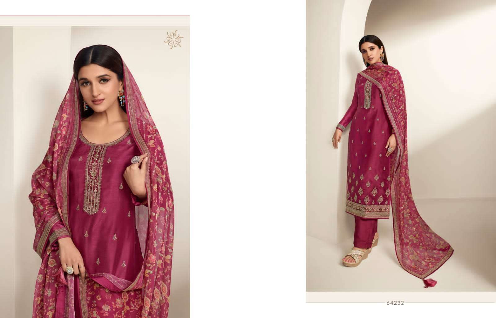Kaseesh Aashna Vol-2 By Vinay Fashion 64231 To 64238 Series Beautiful Festive Suits Colorful Stylish Fancy Casual Wear & Ethnic Wear Dola Silk Print Dresses At Wholesale Price