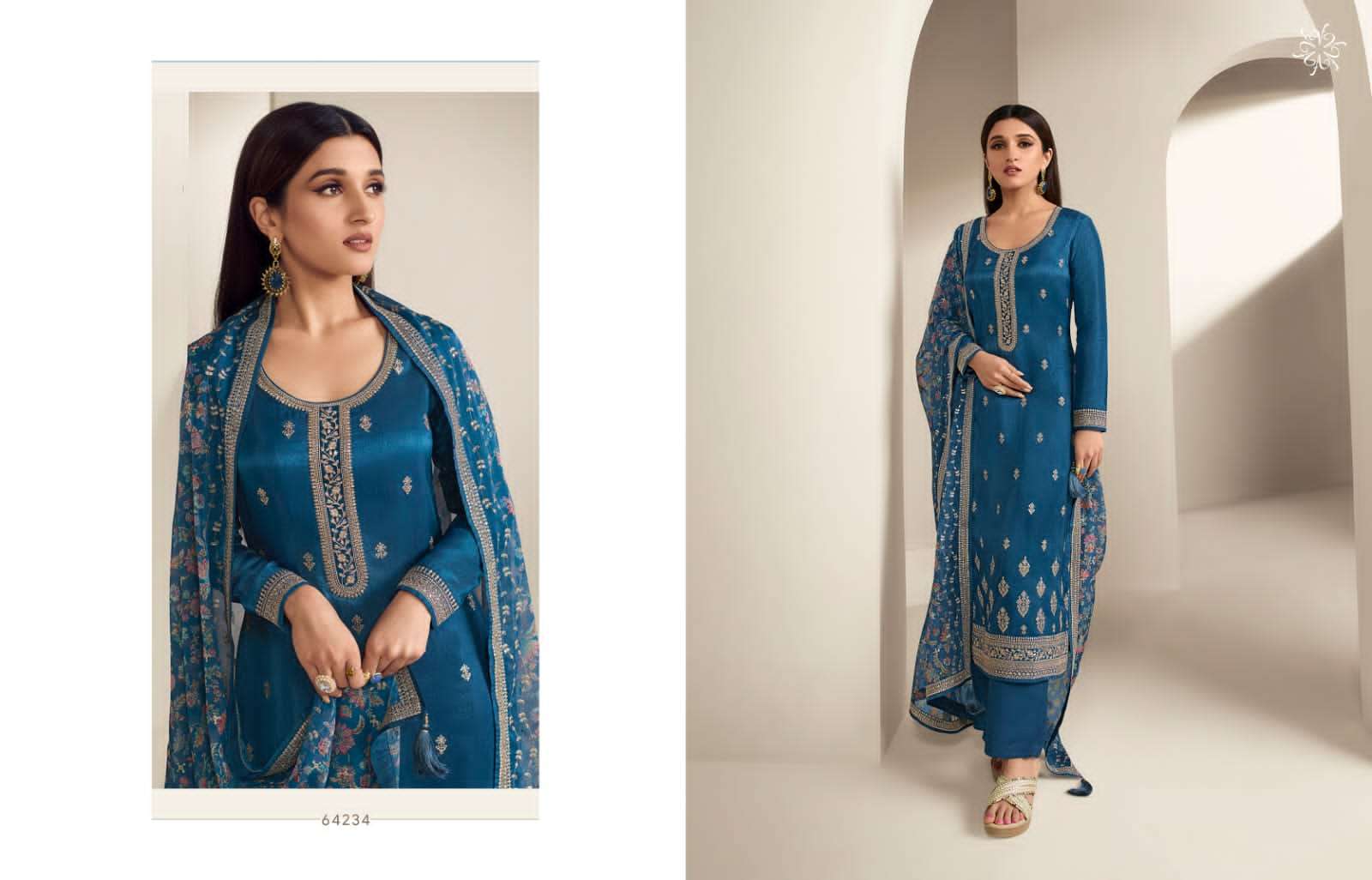 Kaseesh Aashna Vol-2 By Vinay Fashion 64231 To 64238 Series Beautiful Festive Suits Colorful Stylish Fancy Casual Wear & Ethnic Wear Dola Silk Print Dresses At Wholesale Price