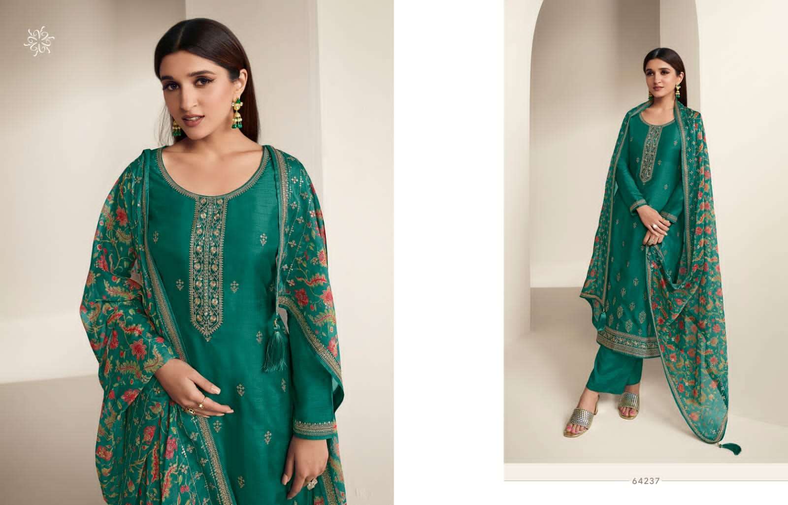 Kaseesh Aashna Vol-2 By Vinay Fashion 64231 To 64238 Series Beautiful Festive Suits Colorful Stylish Fancy Casual Wear & Ethnic Wear Dola Silk Print Dresses At Wholesale Price