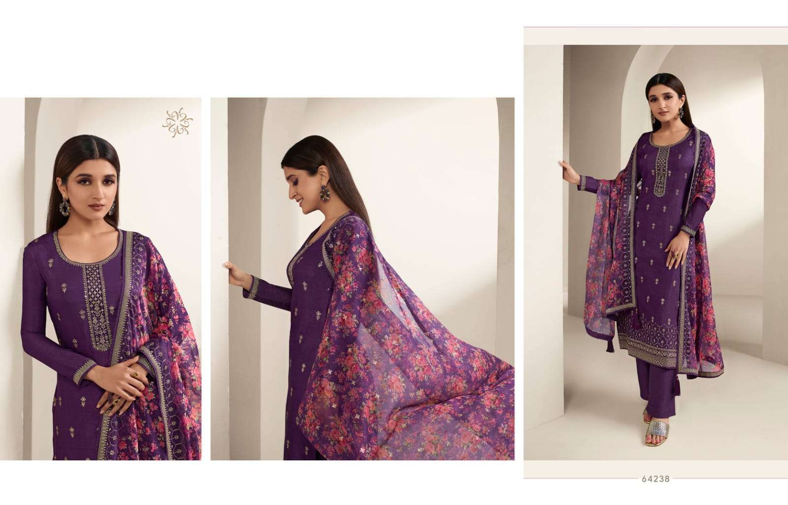 Kaseesh Aashna Vol-2 By Vinay Fashion 64231 To 64238 Series Beautiful Festive Suits Colorful Stylish Fancy Casual Wear & Ethnic Wear Dola Silk Print Dresses At Wholesale Price