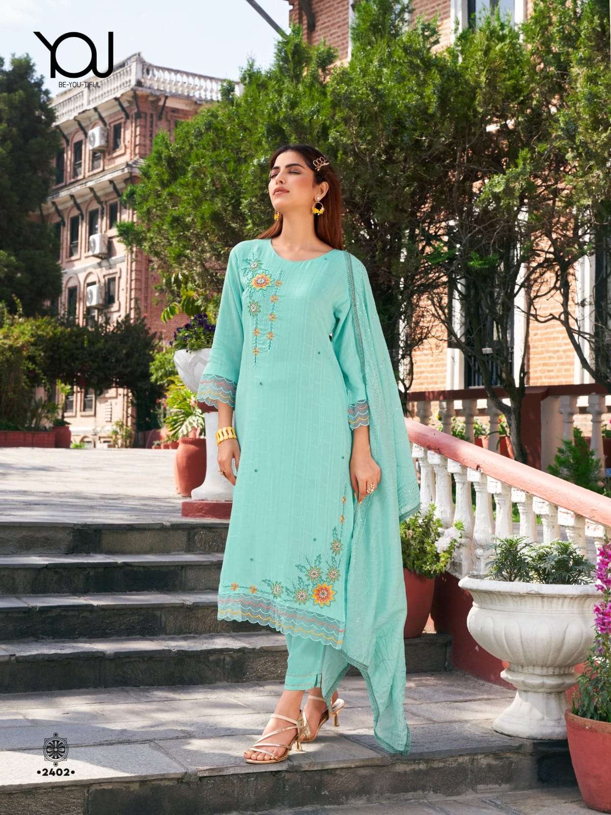 Saachi By You 2401 To 2406 Series Beautiful Fesive Suits Colorful Stylish Fancy Casual Wear & Ethnic Wear Pure Viscose With Work Dresses At Wholesale Price