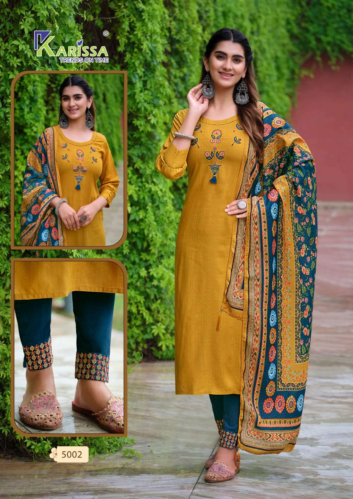 Bombay Beauty Vol-5 By Karissa 5001 To 5006 Series Designer Festive Suits Beautiful Fancy Colorful Stylish Party Wear & Occasional Wear Viscose Rayon Dresses At Wholesale Price