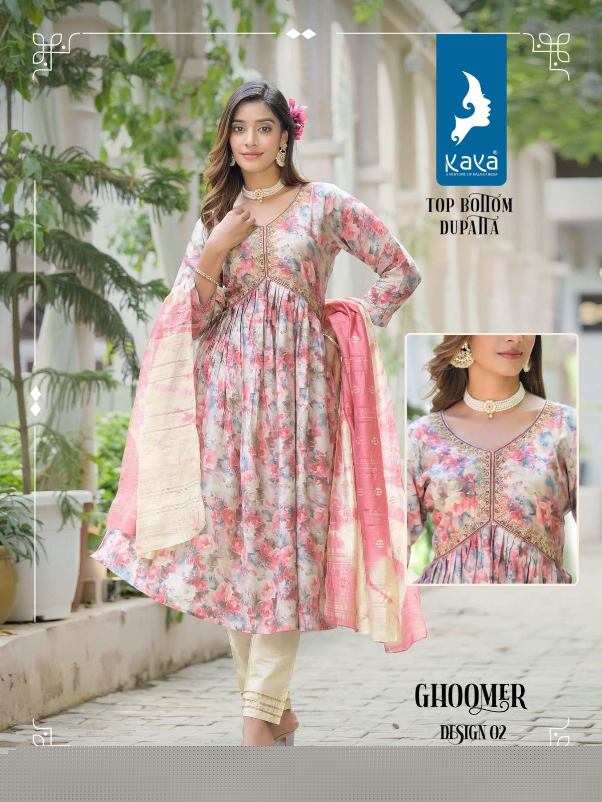 Ghoomer By Kaya 01 To 08 Series Designer Festive Suits Beautiful Fancy Colorful Stylish Party Wear & Occasional Wear Pure Chanderi Print Dresses At Wholesale Price