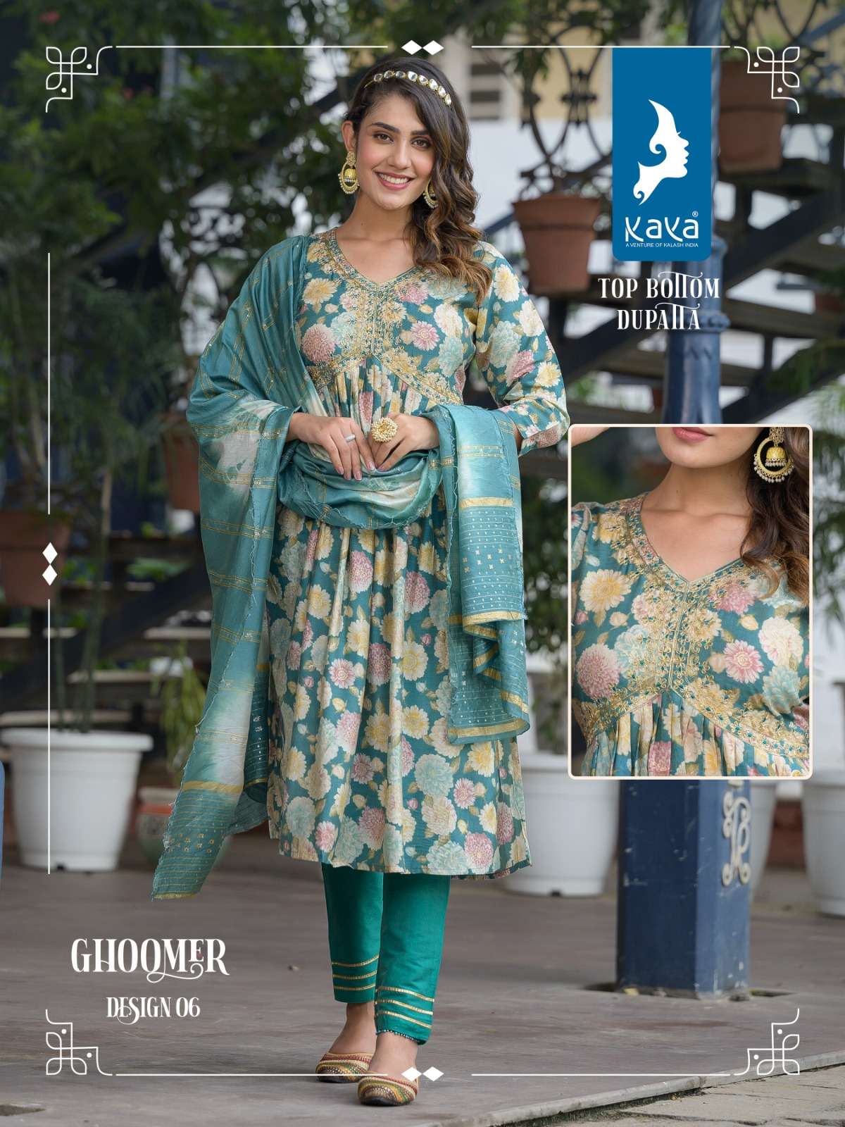 Ghoomer By Kaya 01 To 08 Series Designer Festive Suits Beautiful Fancy Colorful Stylish Party Wear & Occasional Wear Pure Chanderi Print Dresses At Wholesale Price