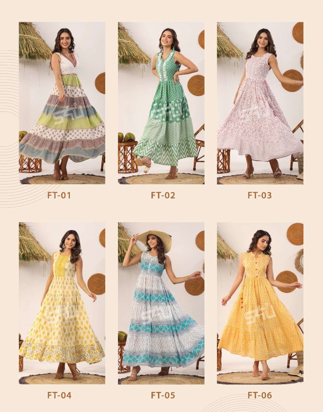 Flairy Tales Vol-9 By S4U Fashion 01 To 06 Series Designer Stylish Fancy Colorful Beautiful Party Wear & Ethnic Wear Collection Cotton Gowns At Wholesale Price