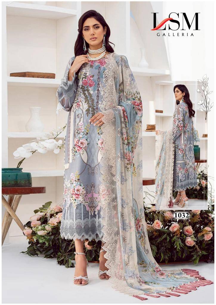 Parian Dream Vol-4 By Lsm Galleria 1031 To 1036 Series Beautiful Pakistani Suits Stylish Fancy Colorful Casual Wear & Ethnic Wear Pure Lawn Dresses At Wholesale Price