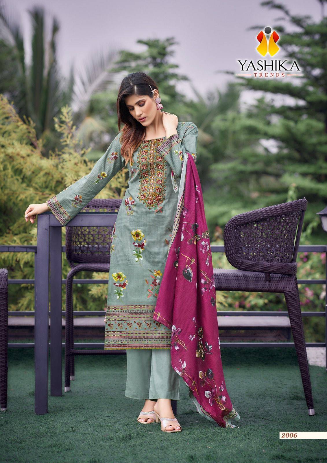 Bella Vol-2 By Yashika Trends 2001 To 2008 Series Designer Festive Suits Beautiful Stylish Fancy Colorful Party Wear & Occasional Wear Pure Cotton Print Dresses At Wholesale Price