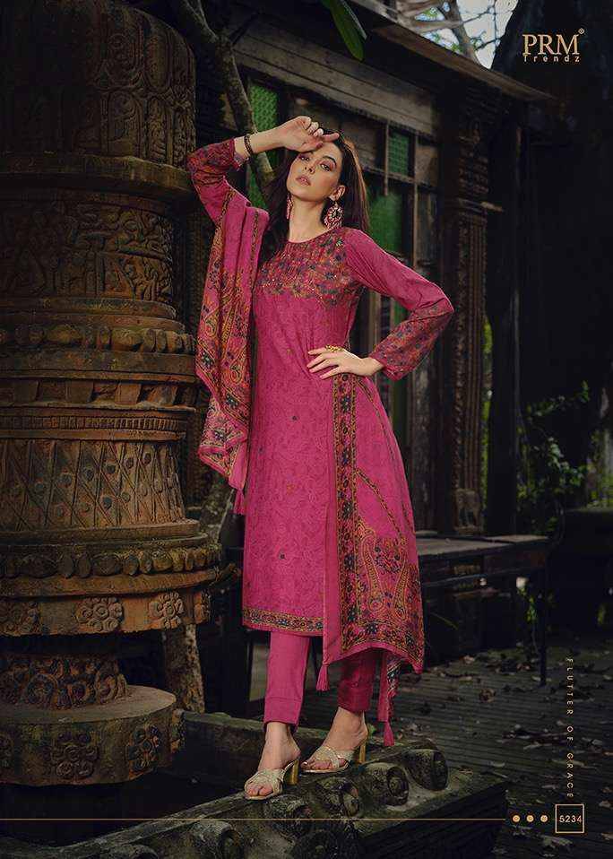 Haayat By Prm Trendz 5230 To 5235 Series Beautiful Suits Colorful Stylish Fancy Casual Wear & Ethnic Wear Pure Muslin Silk Dresses At Wholesale Price