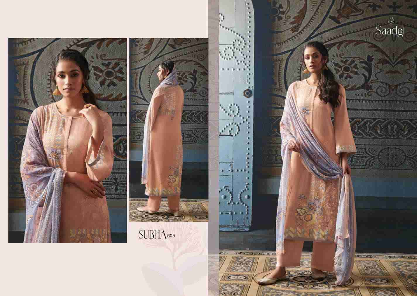 Subha By Saadgi Beautiful Stylish Festive Suits Fancy Colorful Casual Wear & Ethnic Wear & Ready To Wear Pure Jam Satin Digital Print Dresses At Wholesale Price