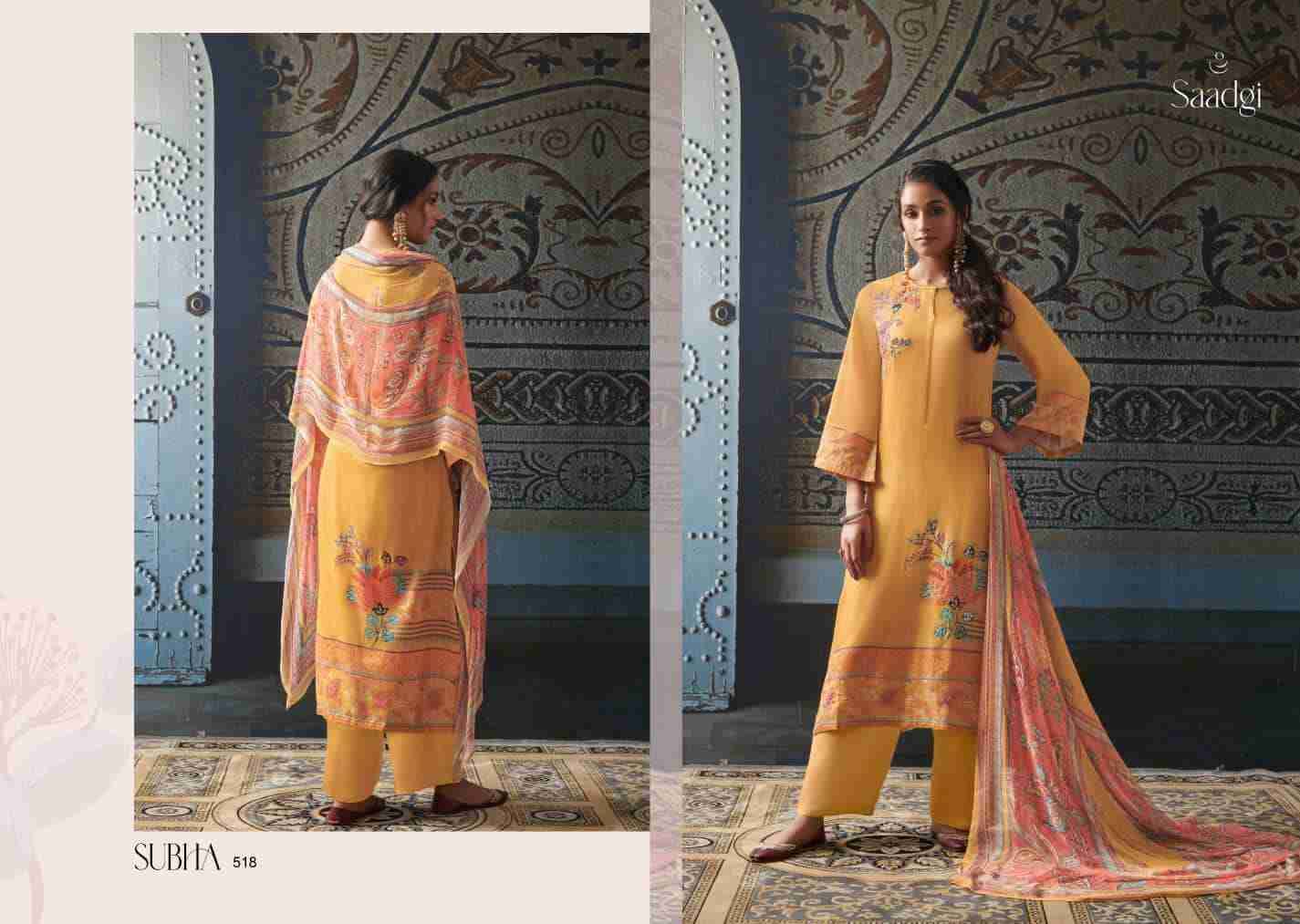 Subha By Saadgi Beautiful Stylish Festive Suits Fancy Colorful Casual Wear & Ethnic Wear & Ready To Wear Pure Jam Satin Digital Print Dresses At Wholesale Price
