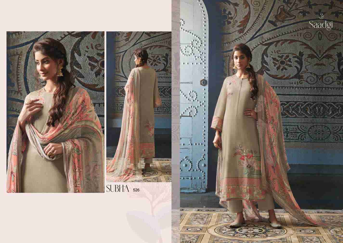 Subha By Saadgi Beautiful Stylish Festive Suits Fancy Colorful Casual Wear & Ethnic Wear & Ready To Wear Pure Jam Satin Digital Print Dresses At Wholesale Price