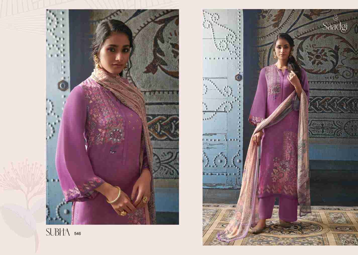 Subha By Saadgi Beautiful Stylish Festive Suits Fancy Colorful Casual Wear & Ethnic Wear & Ready To Wear Pure Jam Satin Digital Print Dresses At Wholesale Price