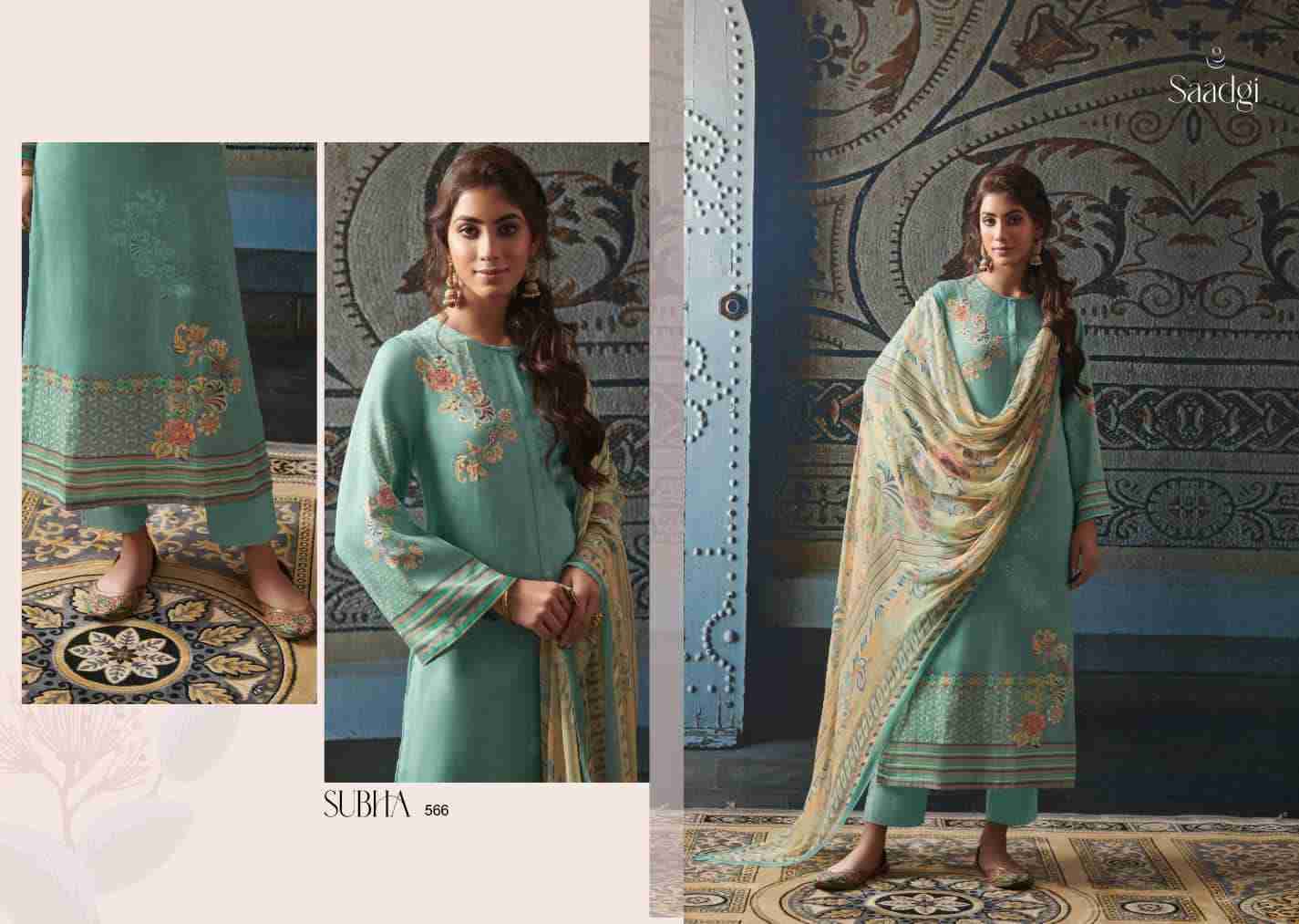 Subha By Saadgi Beautiful Stylish Festive Suits Fancy Colorful Casual Wear & Ethnic Wear & Ready To Wear Pure Jam Satin Digital Print Dresses At Wholesale Price